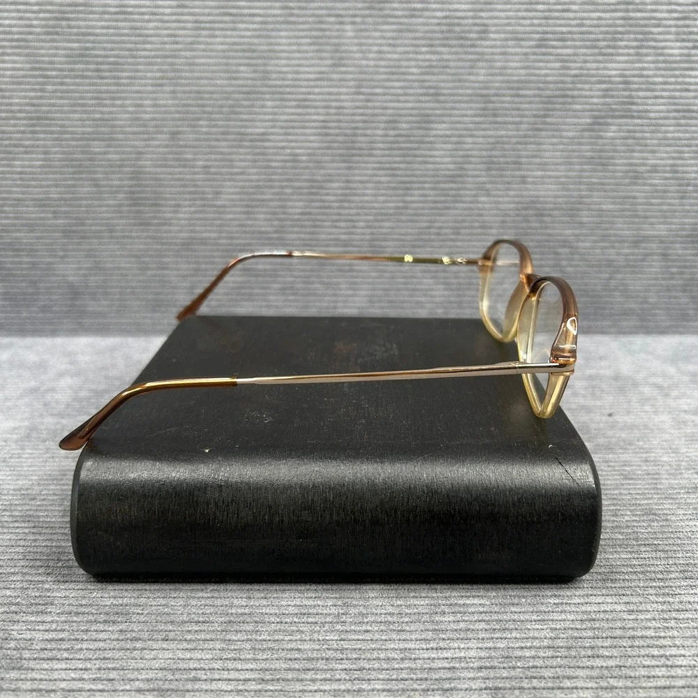 Calliope Collection Zapata Brown Fade Gold Y2k Eyeglass Frames 54-17-140